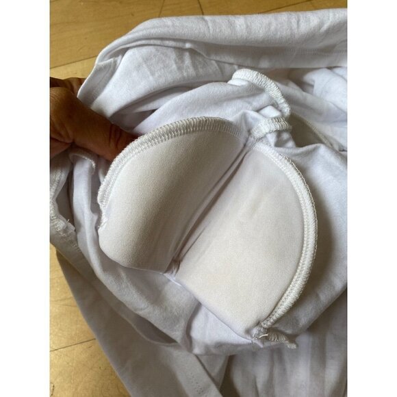 AFRM Bnwot White "Weylin" Tshirt New Padded Shoulder - Picture 5 of 7